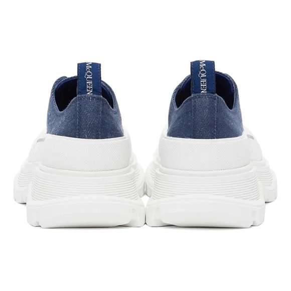 Indigo Denim Tread Slick Sneakers - Picture 11 of 13
